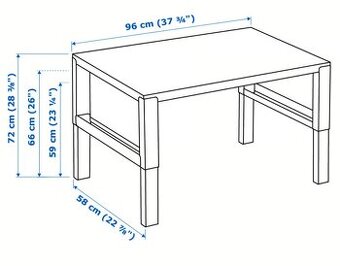 Ikea detský nastaviteľný stôl