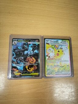 Pokemon Mega Charizard ex a Pikachu ex