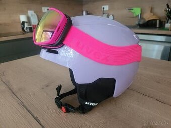 Dievčenský set uvex prilba + okuliare