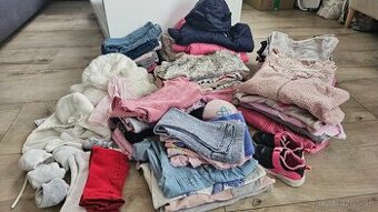 Veľký balík oblečenia pre dievčatko 86-98