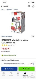 BANQUET Mlynček na mäso CULINARIA v.5