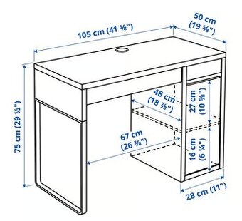 DARUJEM za odvoz stôl MICKE IKEA
