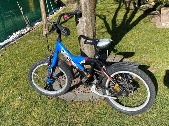 Športový modrý bicyklík