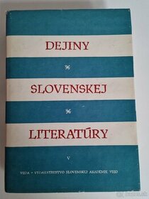 Dejiny slovenskej literatúry V