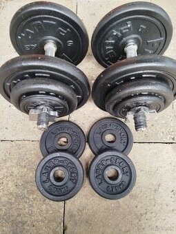 Jednoručné činky 2 x 17 kg