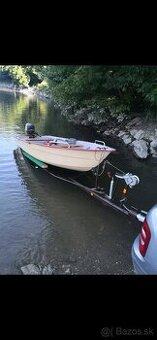 Čln, motor, príves, sonar