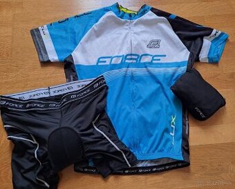 Cyklistický dres FORCE +nohavice (vložka)+ bunda