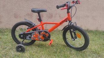Detský bicykel 16” s pomocnými kolieskami zdarma