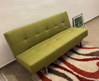 Rozkladacia pohovka – zelená