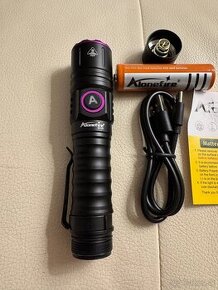 UV LED baterka 3x365nm 3x395nm nabijatelna