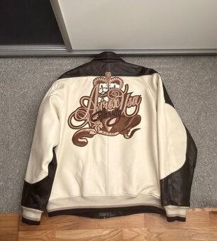 Avirex USA Varsity Leather Jacket Bomber kožená bunda