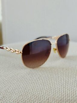 Dámske slnečné okuliare Jessica Simpson aviator štýl zlate