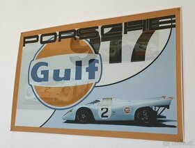 Porsche 917 a Audi Quattro S1 banner/plagát - 1