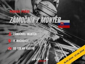 Zámočník/ Montér - Odstávkové práce Slovenské elektrárne - J