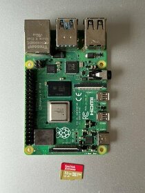 Raspberry Pi 4 4GB + originálny zdroj + 32GB microSD