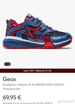 Geox nove svietiace tenisky velkost 32 a 33
