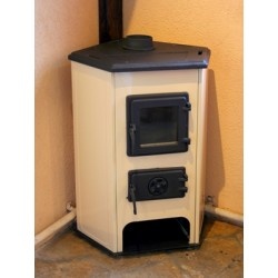 Krbové kachľe MBS CORNER 6,1 kW - MBS Rohový - kremový