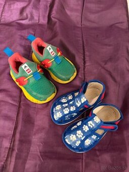 Papucky Rak + Adidas tenisky Lego
