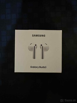 Slúchadlá Samsung Galaxy Buds 3 biele/ Bluetooth 5.4/ 30hod