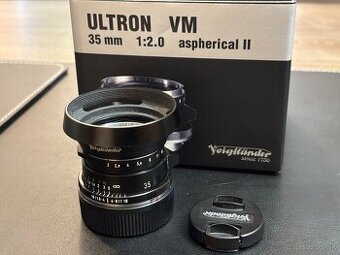 Voigtländer Ultron 35 mm f/2 VM II asph. + prislusenstvo