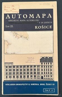 Automapa KE Autoklub republiky Československej 1928 - 1