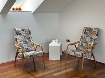 2x reštaurované retro kresielka – dizajnový skvost