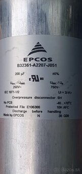 TDK / EPCOS 200uF 750V B32361-A2207-J051