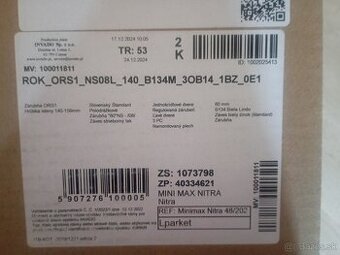 Predám novú, bielu zárubňu 80 Ľavú