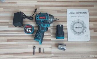 Aku Rázový uťahovák-vŕtačka, 2xAku + nabíjačka, NEW.