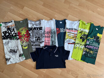 Chlapčenské tričká 9ks Takko-146/152