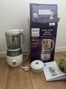 Philips Avent 4v1 Parný hrniec/Mixér – VÝBORNÝ STAV