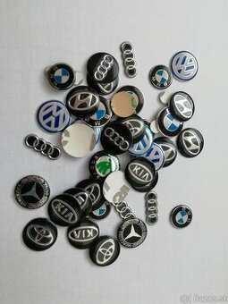 Nové ventilky na kolesá auta + tvrdené nálepky na kľuče