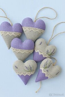 Levanduľové srdiečka – handmade
