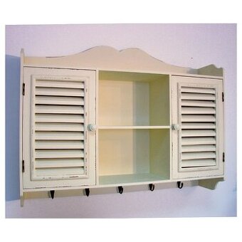 Vintage drevená polica