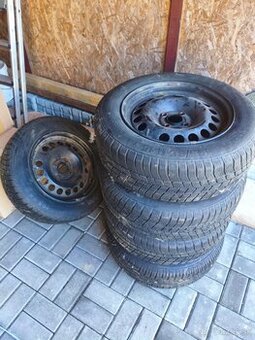 Predám 5ks zimných kolies na Opel Astra (195/65 R15) - 4+1 r