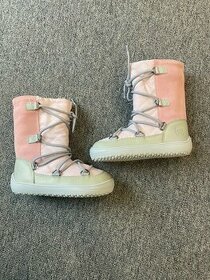 Detské zimné barefoot topánky Be Lenka Snowfox Kids - Pink