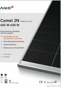 Predám Fotovoltaické panely AIKO 610W účinnosť 23.6% - 1