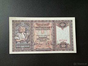 50 korun 1940 slovenský štát