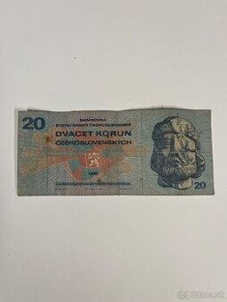 Bankovka 20kč