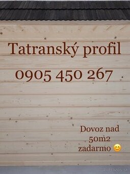 Drevený obklad, Tatranský profil , Podkladové laty, Zrub