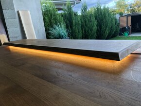 Nastenný LED drevený panel, svietidlo led svetlo