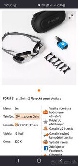 FORM Smart Swim 2 Plavecké smart okuliare