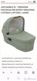 JOIE RAMBLE XL vanicka do kocika