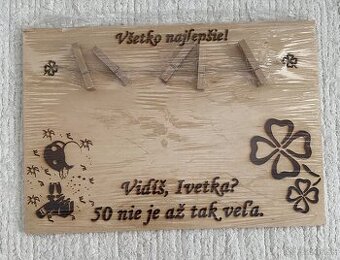 Predám narodeninovú tabuľku k 50-tke
