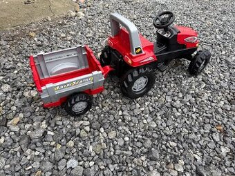 Detsky traktor s vlečkou