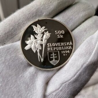Strieborná minca 500 korún Slovenský Ráj PROOF