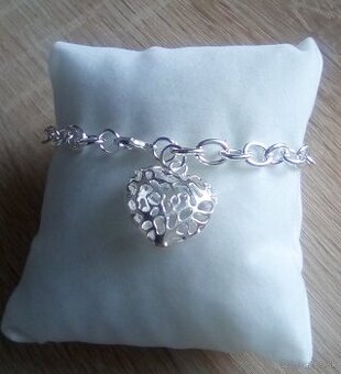 KRÁSNY NÁRAMOK so 💜 imitácia striebra - 1