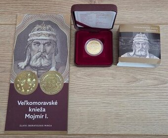 Zlatá zberateľská minca 100 € Mojmir I. 2019