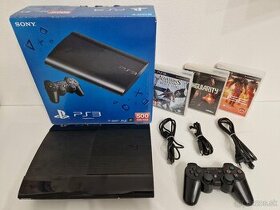 PlayStation 3 Super Slim 500GB čierny v krabici