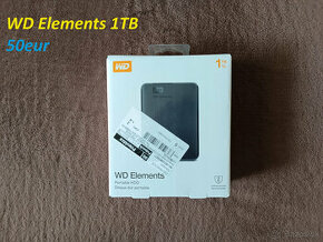 Externý disk WD 2.5 Elements Portable 1TB